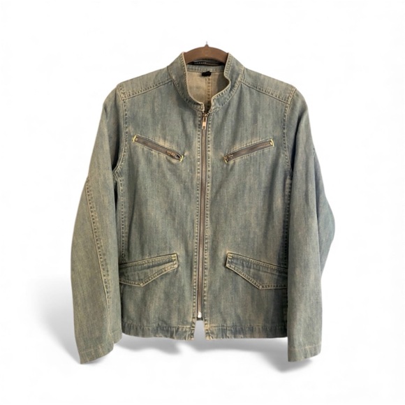 ISDA & Co zip up jean jacket - Picture 1 of 4